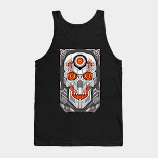 Mecha skull card Tank Top